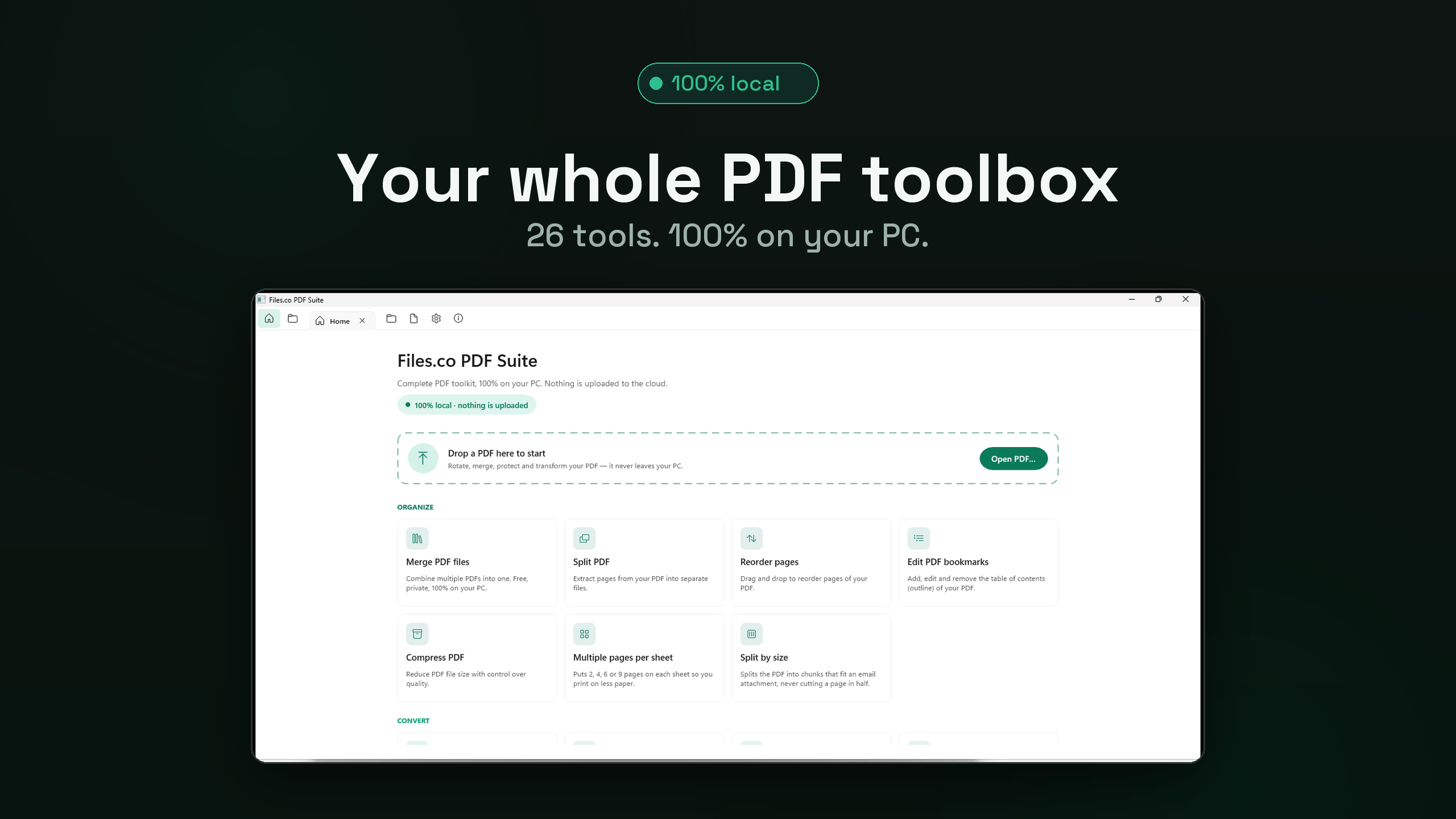 The same suite on Windows, native and following the system theme.